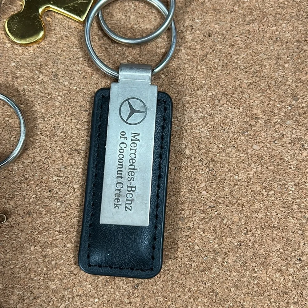 Various car key chains Mercedes Porsche Lexus, LV print